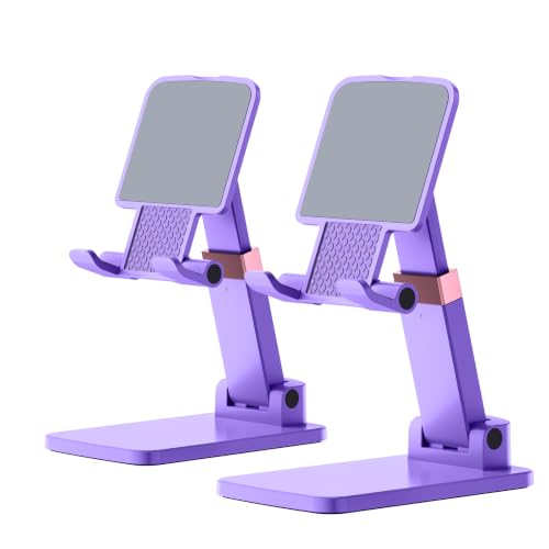 Cell Phone Stand Cute Mobile Holder For iPhone Desk Office Accessories - color: 07-Violet