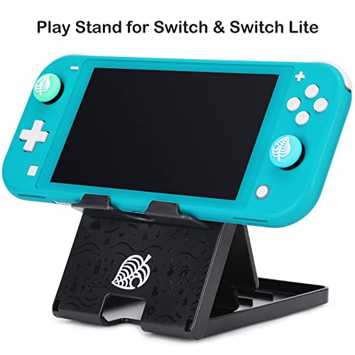 Foldable Stand for Nintendo Switch/2/Lite/OLED, Adjustable Switch Holder - color: Black