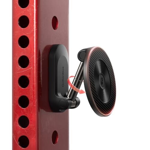 GolbinBox Magnetic Phone Holder for Gym,Adjustable Tripod Mount Ring Black - color: A-Black