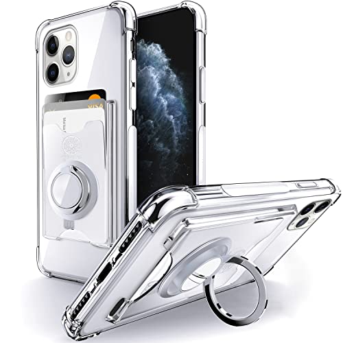 Shields Up for iPhone 11 Pro Max Case with Card Holder Stand, 6.5", Clear - color: Clear, size: iPhone 11 Pro Max