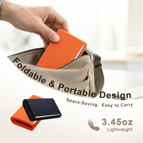Silicone Phone Stand with Aluminum, Flexible Foldable Phone Holder