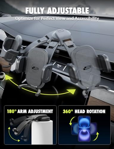 Bracketron TripGrip Low-Profile Car Phone Holder Mount for Trucks Dashboard