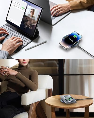 NANAMI Fast Wireless Charger, 7.5W Charging Pad with 20W PD3.0 Adapter USB Charger for iPhone 18 Pro/18 Pro Max/17/17 Air/17 Pro/17 Pro Max/16/15/14/13/12/Airpods 2, 10W for Samsung S26 S25 S24 S23