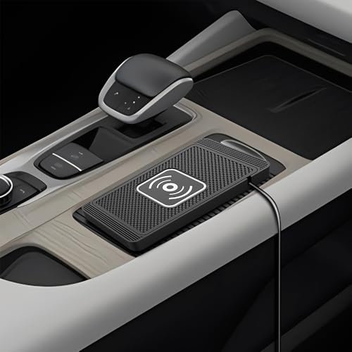 Wireless Car Charger Pad for Honda Pilot 4th Gen 2023 2024 2025 2026 15W Wireless Charging Mat Non-Slip Silicone Phone Charger DIY Trim-to-Fit Accessories,USB - color: USB