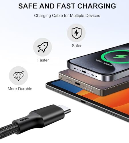 Multi Charging Cable for Apple Watch Charger 2Pack 4ft for Multiple Devices