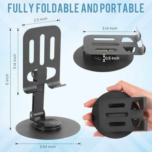 Geelin 12 Pcs Phone Stands Dual Folding Compatible with All Tablet, Grey - color: Grey
