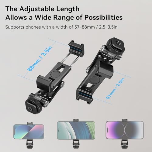SMALLRIG Universal Phone Holder Mount with Cold Shoe - 4382 - size: Version 1
