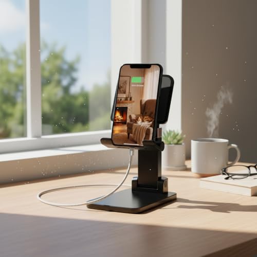 Phone and Tablet Stand, Adjustable Desktop Holder