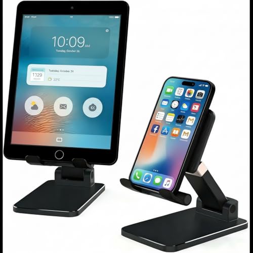 Phone and Tablet Stand, Adjustable Desktop Holder