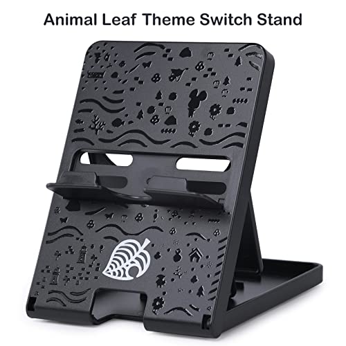 Foldable Stand for Nintendo Switch/2/Lite/OLED, Adjustable Switch Holder - color: Black