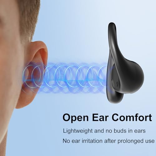 Joysico Open Ear Earbuds Wireless Bluetooth 5.4 Headphones w Over Ear Hook
