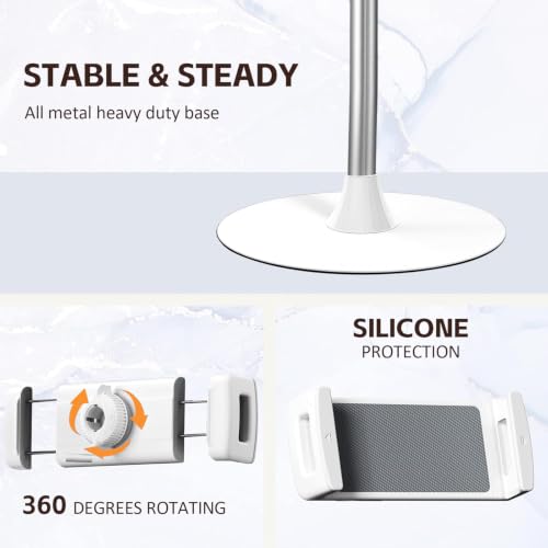 OATSBASF Heavy-Duty iPad Stand Floor 65" Height-Adjustable Tablet Holder