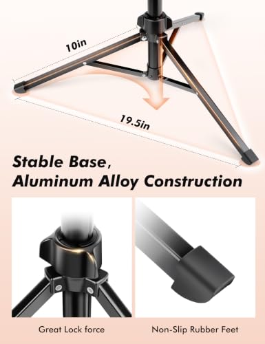 NINEIGH Phone Tripod, 66inch Extendable Travel Tripod for iPhone & Android - size: 66 Inch
