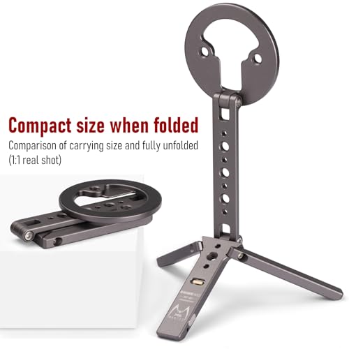 Magnetic Tripod for iPhone, Magsafe Mount with Hook, Cold Shoe & 1/4" Screw