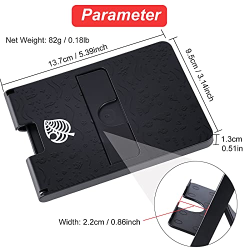 Foldable Stand for Nintendo Switch/2/Lite/OLED, Adjustable Switch Holder - color: Black