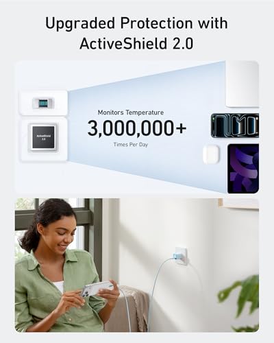 Anker Nano Phone Charger, 30W Portble and Foldable USB C GaN Charger - color: green