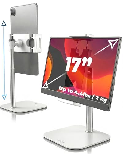 COOPER TabStand Mini 10" Tablet Stand, iPad Stand for Desk, Tablet Mount - color: D - Mini White
