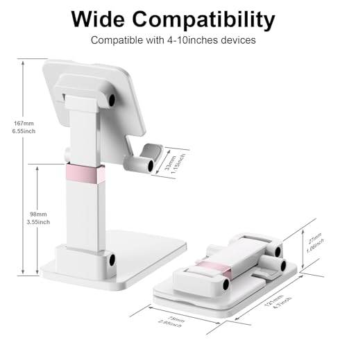 Cell Phone Stand Cute Mobile Holder For iPhone Desk Office Accessories - color: 05-Snow-white