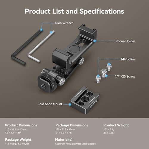 SmallRig Adjustable Phone Mount for DJI Stabilizers - 4301