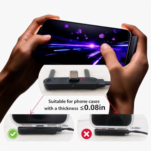 240W USB C to USB C Invisible Charging Cable with Foldable Stand - color: Black,3Pcs