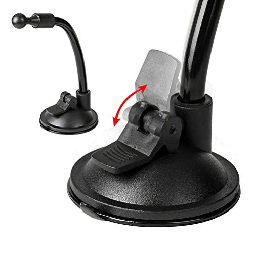 360° Car Windshield Mount Cradle Holder Stand for iPhone Mobile Cell Phone GPS Universal Long Shockproof Arm Dash Mount with Strong Suction Cup