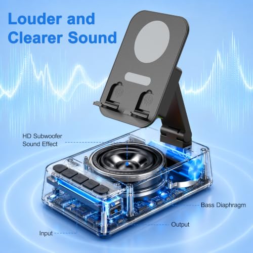 TARKARI Induction Speaker, Phone Stand with Speaker, Bluetooth Speakers