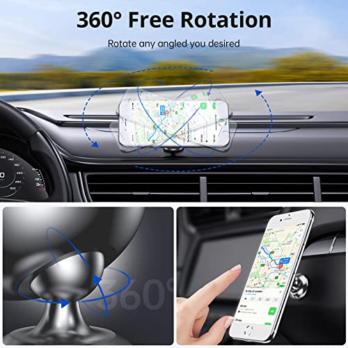 SYNCWIRE Magnetic Car Phone Holder for Dashboard, Cell Phone Car Mount - color: Gray