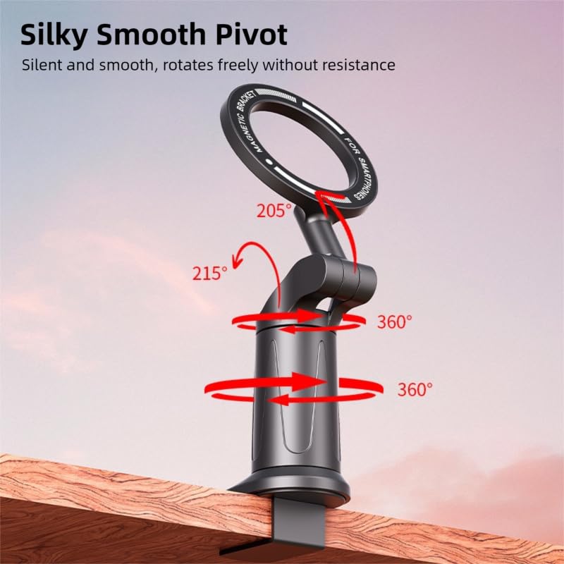 2 Pack Airplane Phone Holder Mount, Magnetic with Manual Twist Clamp