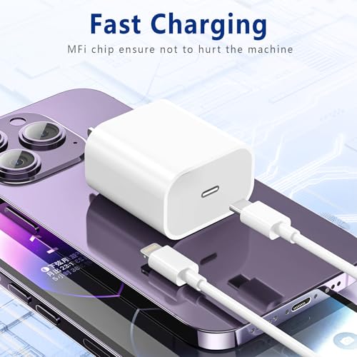 Exeric USB C to Lightning Cable 6FT 2Pack [MFi Certified] - size: 6FT