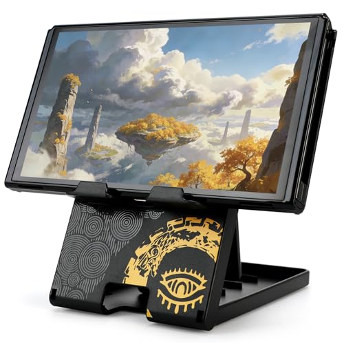 Foldable Stand for Nintendo Switch/2/Lite/OLED, Adjustable Switch Holder - color: Black-Tears