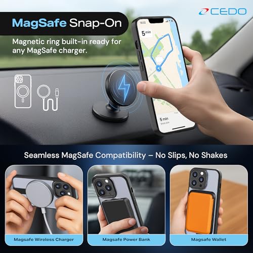 CEDO Magnetic Kickstand Case for iPhone 13 Pro, MagSafe Compatible Black - size: iPhone 13 Pro