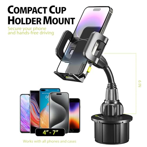 Bracketron TripGrip Cup Holder Car Phone Holder Mount with Expandable Base - style: Cup Holder Mount