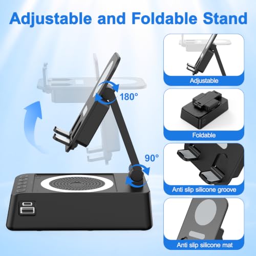 TARKARI Induction Speaker, Phone Stand with Speaker, Bluetooth Speakers