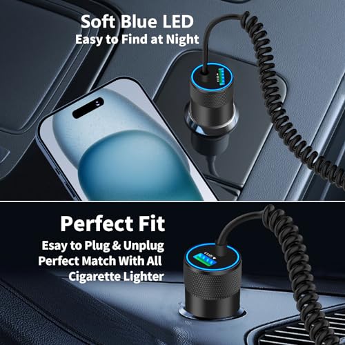 Apple MFi Certified iPhone Duo 18 17 Pro Max Car Charger + 6FT Type C Cable - size: 6.6FT
