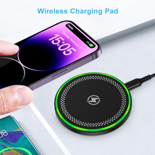 Wireless Charger Fast Charging Pad Wireless Phone Charger Pad