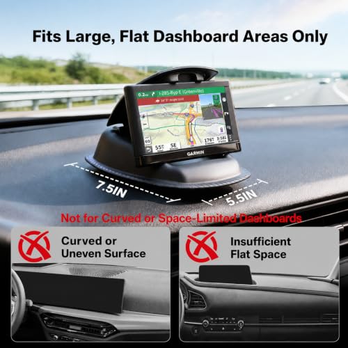 APPS2Car Weighted Beanbag GPS Holder for Car Dashboard, Spring-Loaded Clamp