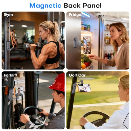 OMOTON TP03 [Ultra-Slim] 360° Rotating for MagSafe Tripod with Hook, Gray - color: Gray