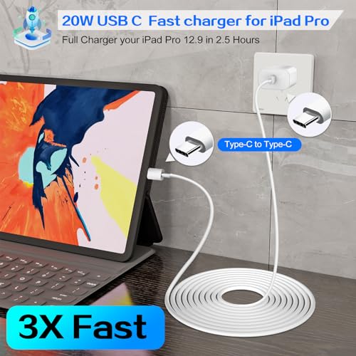 iPhone 17 16 15 Pro Max Charger Fast Charging 20W USB C Phone Charger Block