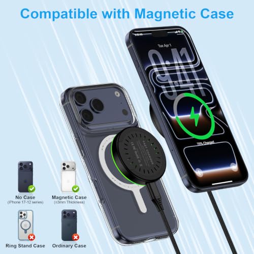 25W Samsung Wireless Charger Fast Charging for Samsung Galaxy Z Fold/Flip8 - color: 1black