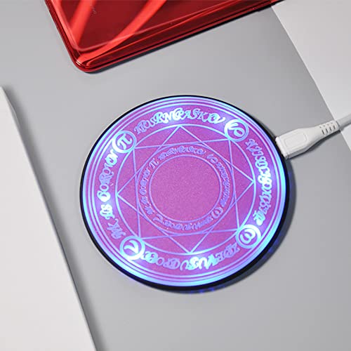 Magic Array Wireless Charger Dock, Creative Pattern Charging Pad, 10W Fast Charge for Qi Wireless Charging Devices,D - color: D