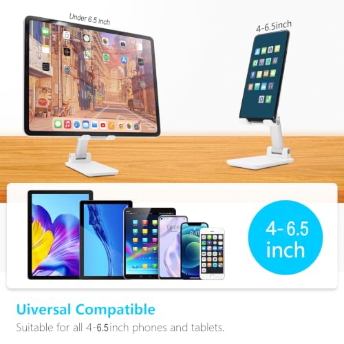 2 Pack Phone Stand for Desk, Angle & Height Adjustable Phone Holder - color: C-Black&Black