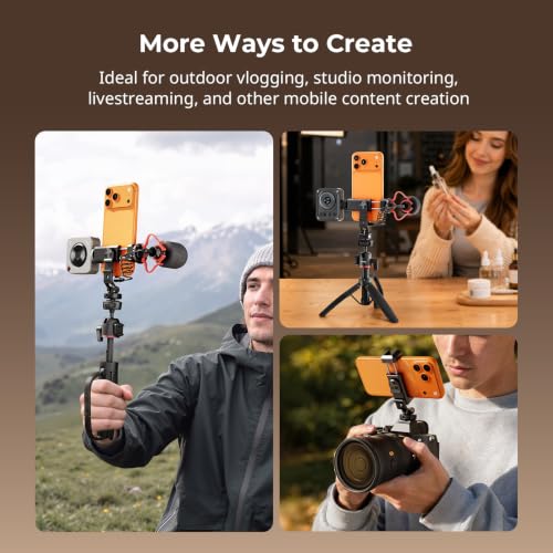 SmallRig PC-T1 Metal Phone Holder, 3 Cold Shoes, 360° Rotatable - size: Version 2