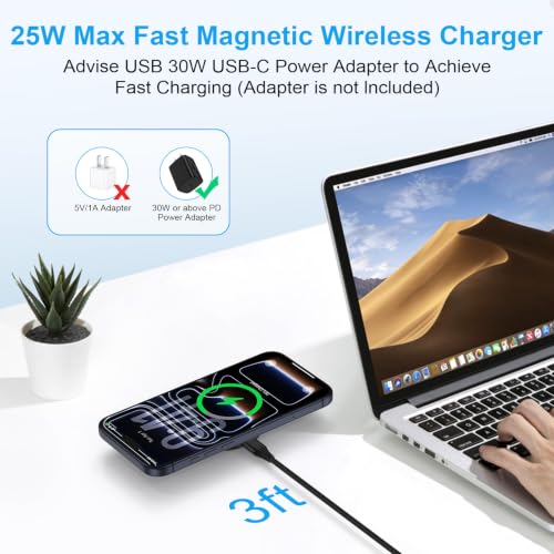 25W Samsung Wireless Charger Fast Charging for Samsung Galaxy Z Fold/Flip8 - color: 1black