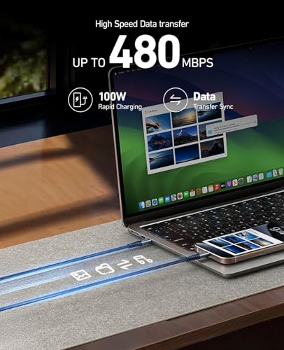 iPhone Charging Cable [MFi Certified] Long USB A Lightning Cable 10FT 3Pack - color: Black, size: 10FT, style: USB A
