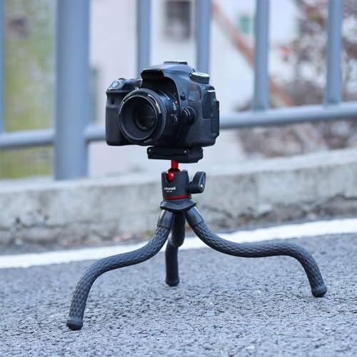 ULANZI Camera Tripod, Mini Flexible Phone Stand w Hidden Phone Holder
