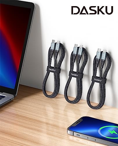 iPhone Cable Fast Charging [MFi Certified] USBC Lightning Cable 6FT, 3 Pack - color: Black, size: 6FT, style: USB C
