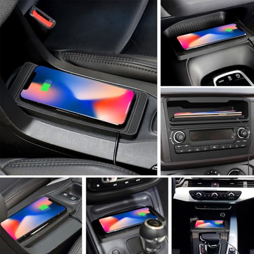 Wireless Car Charger Pad for Honda Pilot 4th Gen 2023 2024 2025 2026 15W Wireless Charging Mat Non-Slip Silicone Phone Charger DIY Trim-to-Fit Accessories,USB - color: USB