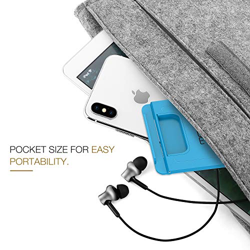 MoKo 2 Pack Cell Phone Stand for Desk, Tablet Stand for 4"-11" Devices - color: White + Blue