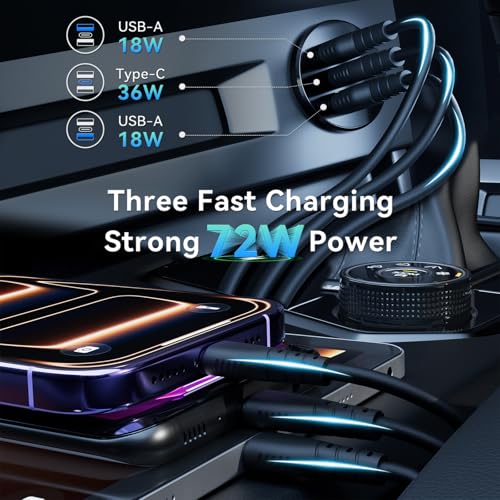 4PCS 72W RV USB Outlet All-Aluminum 12V/24V 3 Ports Recessed Mount - color: Black, size: 4P