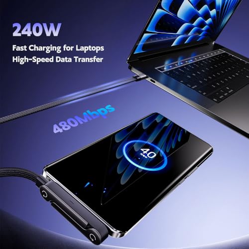 NKV USB C to USB C Invisible Stand Charging Cable - style: Type C-Type C